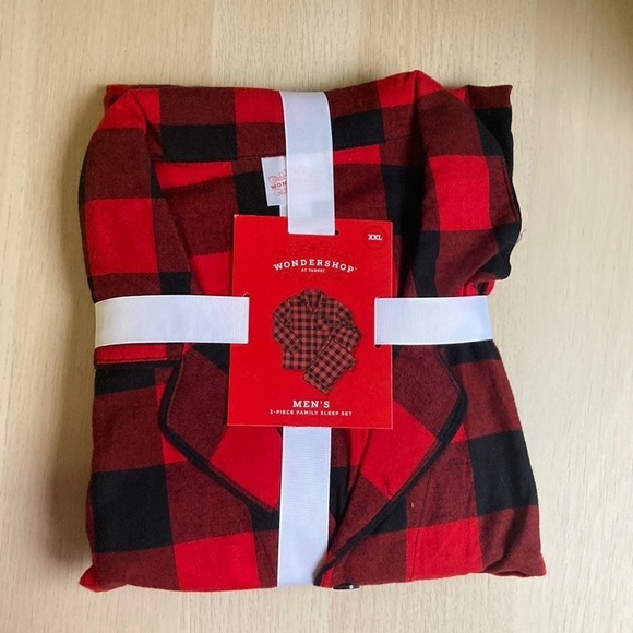 NEW Mens Wondershop 2-pc Buffalo plaid pajama set, size XXL, pants top - Picture 2 of 3